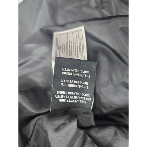 Bagatelle NYC Brown Vegan Leather Puffer Jacket Large Quilted Collar Oversized - Picture 6 of 7